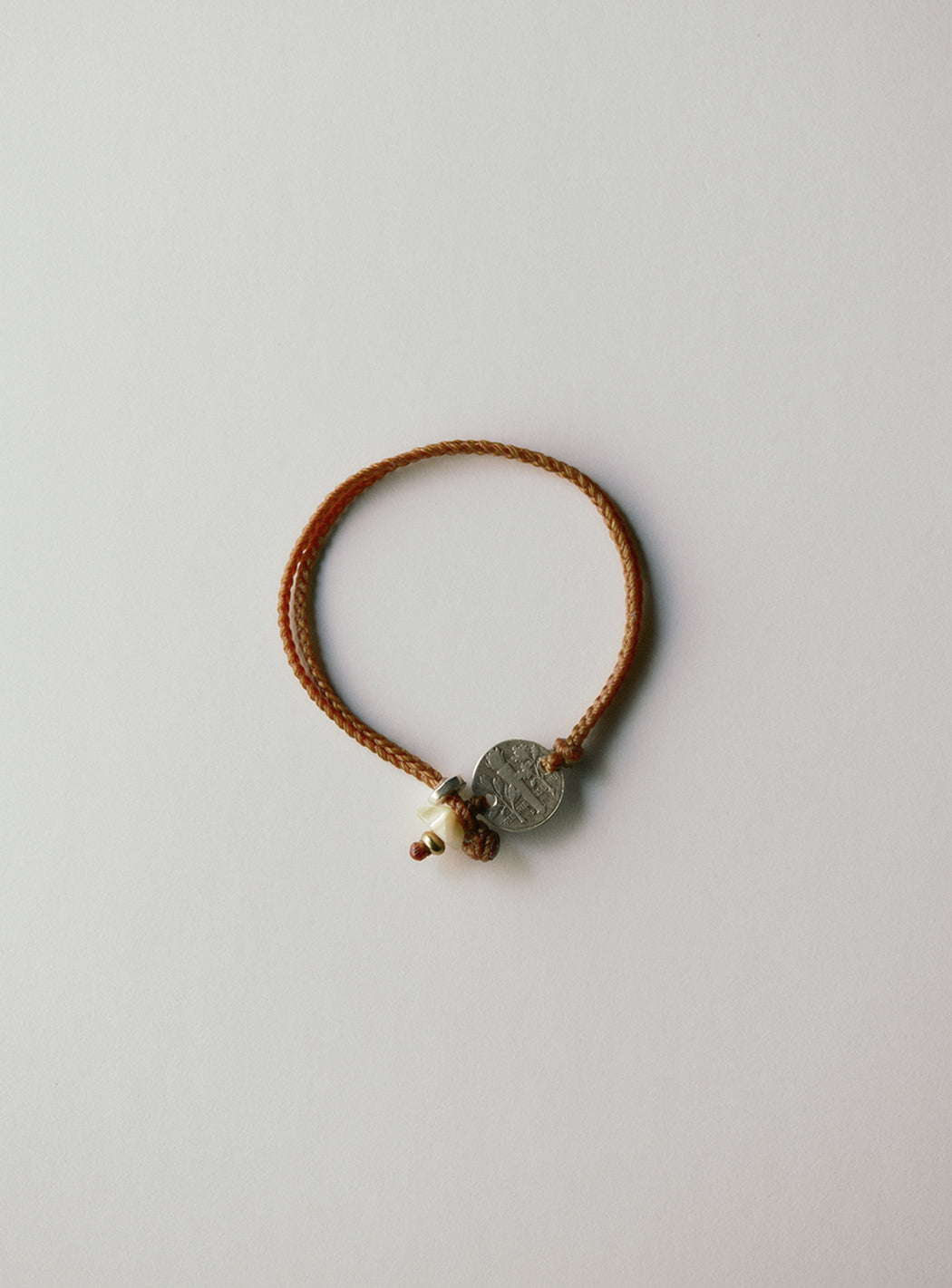 Vintage Coin Cord Bracelet